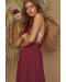 Forever and Always Burgundy Lace Maxi Dress